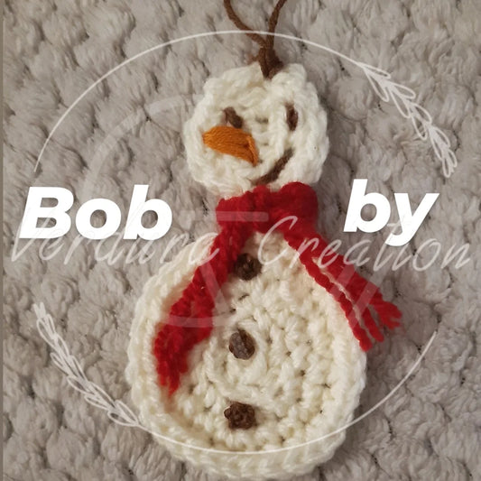 Suspension noel bohnomme de neige bobby